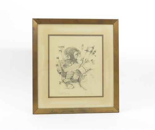 Vintage framed signed - &,